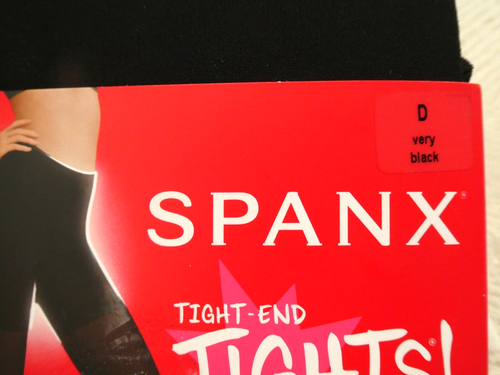 NWT! SPANX SZ D Very Black Tight-End Tights FH3915 - Picture 3 of 6
