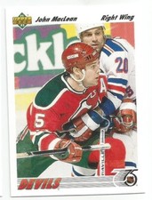 JOHN MACLEAN 1991-92 UPPER DECK CARD MINT CONDITION