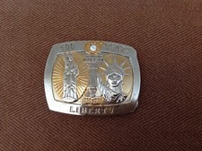 Sterling Treasury 100 Years Liberty 1886-1986 Belt Buckle
