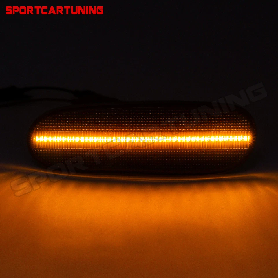For 2000-2005 Toyota Celica MR2 Spyder LED Bumper Side Marker Lights Smoked Lens - Image 2 of 4