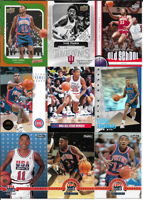Isiah Thomas 15 Card Lot with Team MVP & Inserts NM