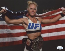 Holly Holm UFC Autographed Signed 8x10 Photo ACOA