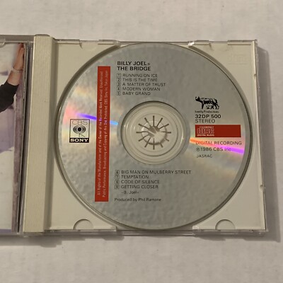 Billy Joel The Bridge CD Japan Import 32DP500 1st Pressing 1986 H
