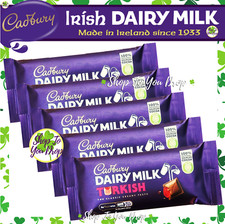 5 IRISH CADBURY CHOCOLATE TURKISH DELIGHT 47g BARS✨SPECIAL OFFER✨BB 9/26✨£11.95✨
