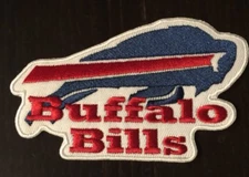 Buffalo Bills RARE Vintage EMBROIDERED iron on Patch  4”X 2.5” Awesome!
