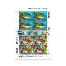 Ukraine 2024. Europa.Undewater fauna Black sea Fish and Crab.Souvenir Sheet. MNH
