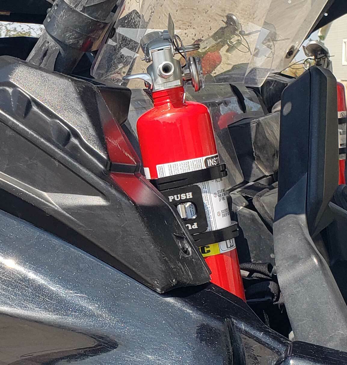 Can Am Maverick X3 Fire extinguisher mount, Universal Fit, Left or