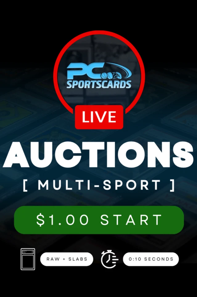 🎯ALL SPORTS, ALL $1 STARTS, SLABS + SINGLES – LETS GO!