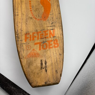 Vintage NASH Skateboard “FIFTEEN TOES” 22” Solid wood Skateboard