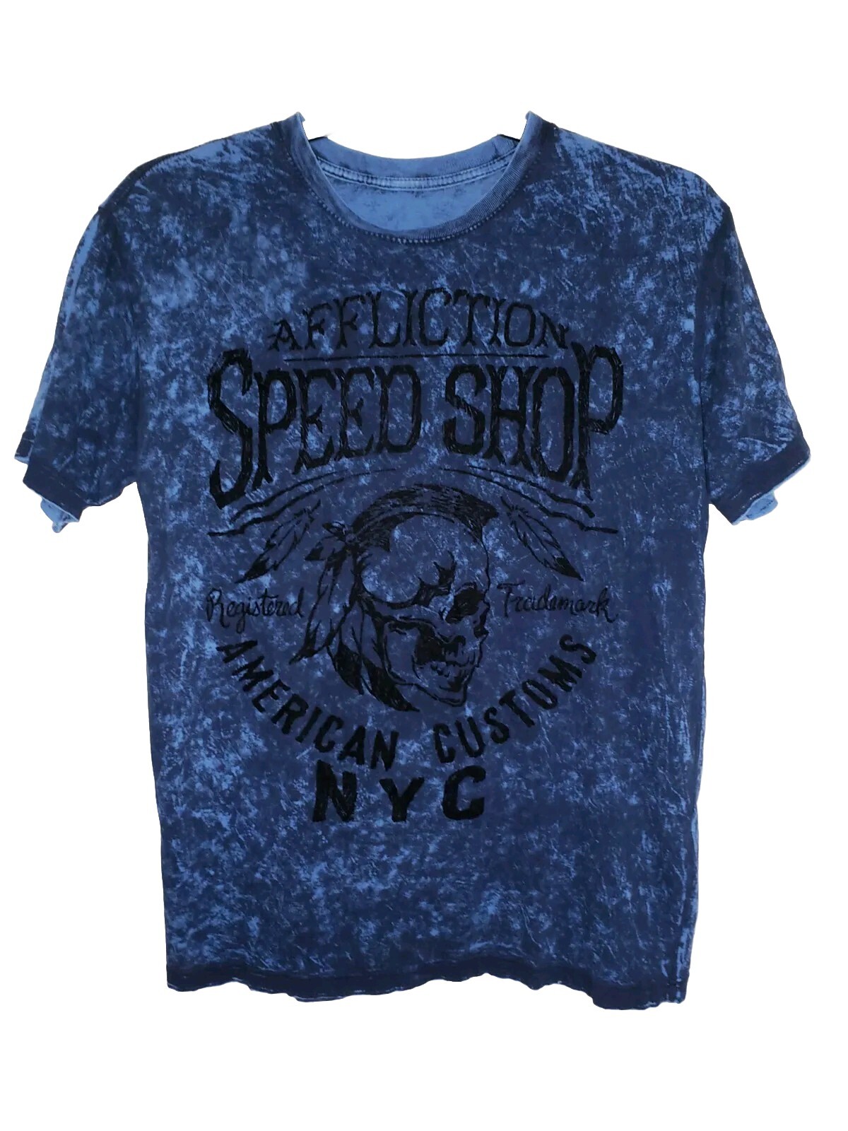 S Affliction Xtreme Couture Men's T-Shirt - Chief Motor Club Blue Biker Tee (S-5XL) Affliction Men's T-Shirt - Foto 10