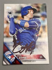 Ryan Goins Auto Signed 2016 Topps #274 - Blue Jays 