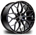 20 Riviera RF108 Alloy Wheels 5x120 Black Polished WIDER REAR For BMW 4 Series