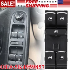 For VW Tiguan Golf Jetta CC Passat Front Left Power Window Master Control Switch