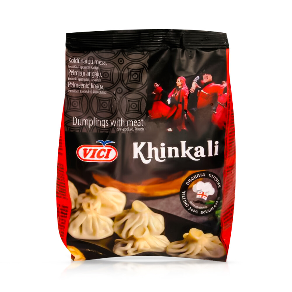 Khinkali mit Schweine- und Rindfleisch tiefgefroren 400 g Teigtaschen Chinkali