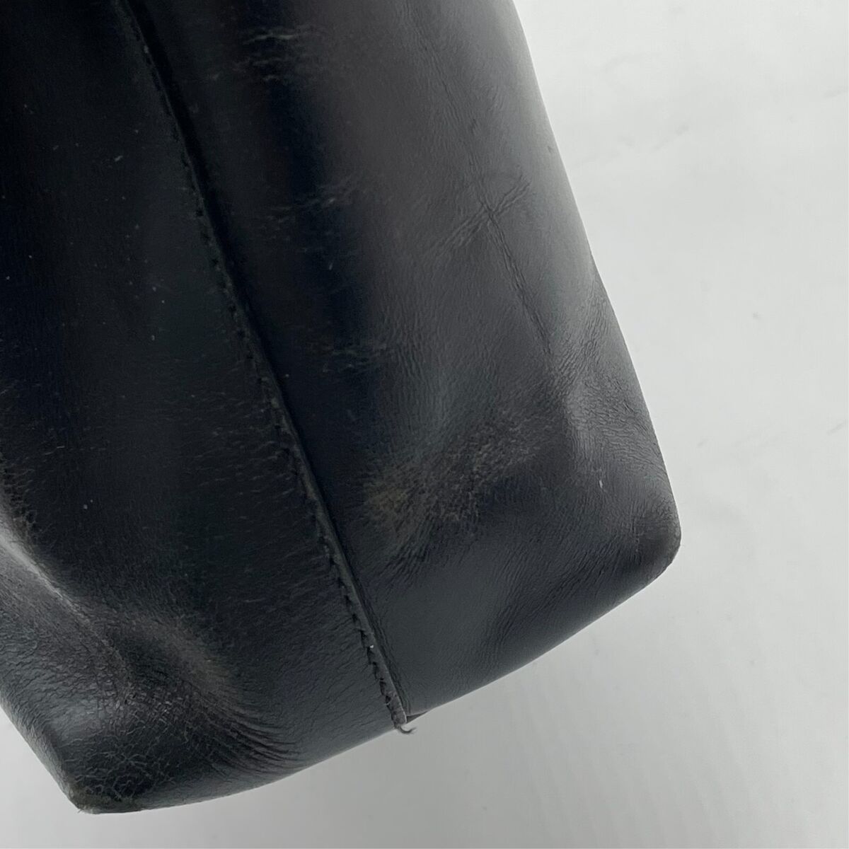Prada Tote Bag Black Leather Double handle Handbag 104 Y2K Prada Tote Bag Black Leather Double handle Handbag 104 Y2K