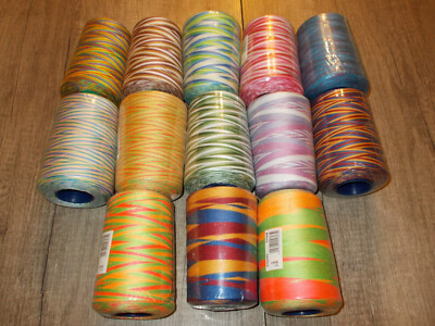 Nähgarn Viga 80 Multicolor / Mehrfarbig 5000 Meter Polyestergarn Jeans 12 Farben