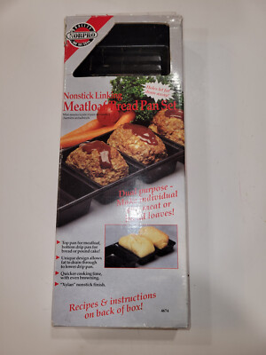 NORPRO 4674 Individual Size Meatloaf / Bread Pan Set Double Pan Design Boxed