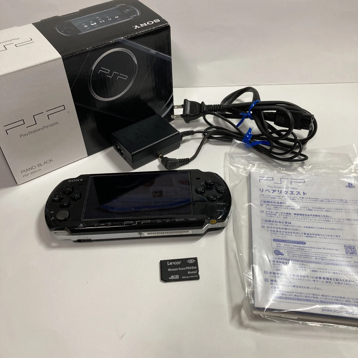 Console System PSP 3000  Piano Black Used For Sale Retro