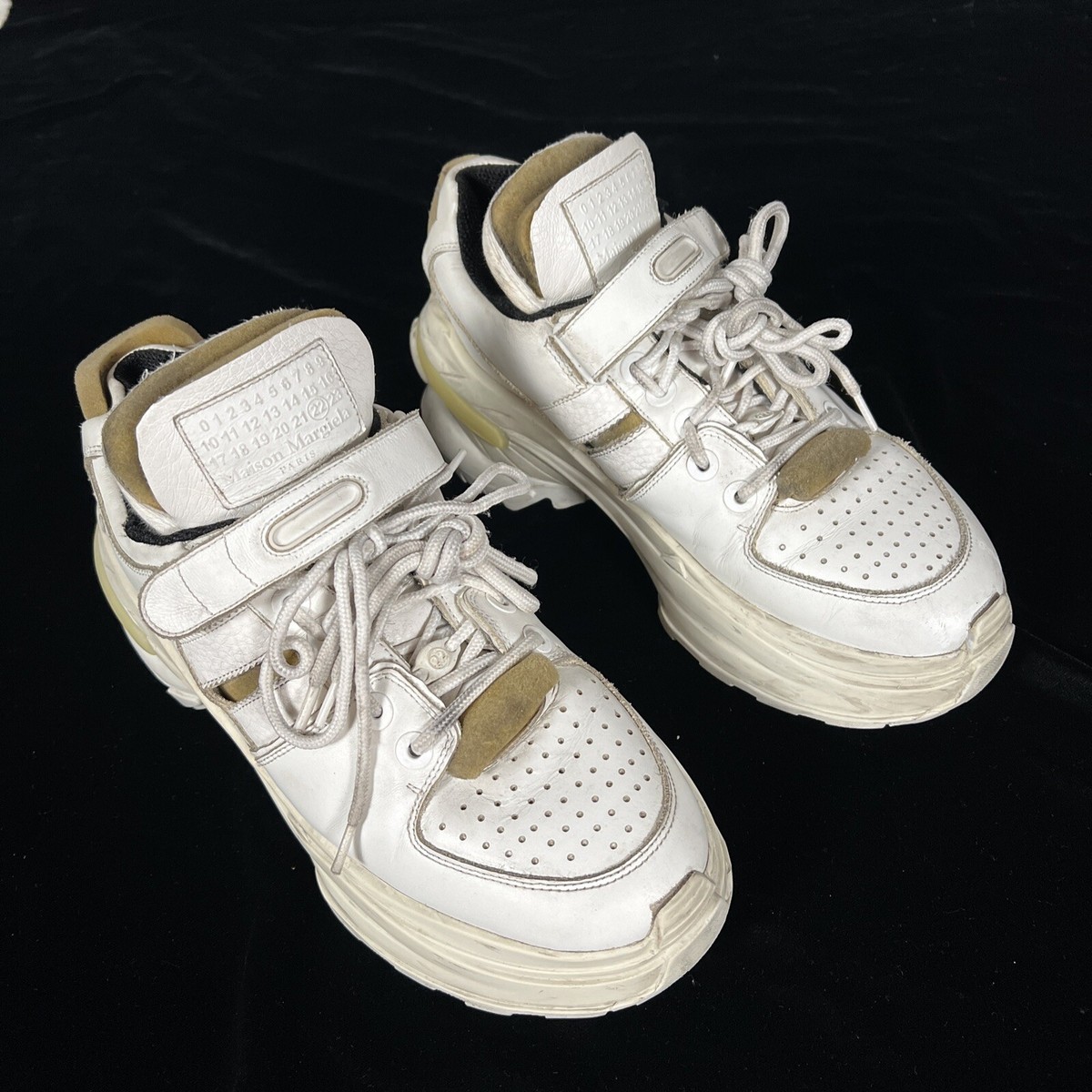 靴 Maison Margiela Retrospect Maison Margiela Retro Fit Decortique Distressed White