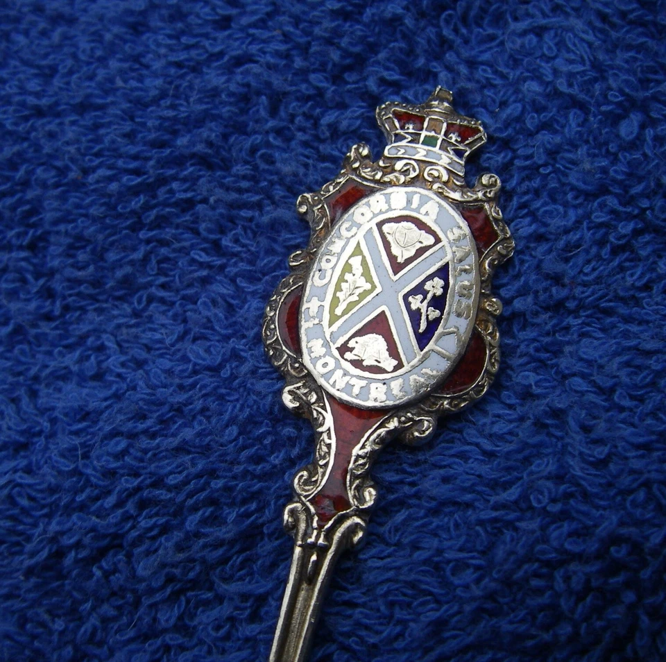 Cuchara de recuerdo fina CANADÁ ESMALTE ESTERLINA LACHINE RAPIDS Montreal-sin precio base Foto 3 de 4