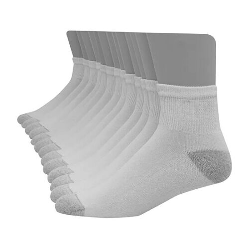 Hanes Hombre BIG & TALL 12 Paris Cojín Calcetines al Tobillo "LIGERAMENTE IMPERFECTOS" - Imagen 9 de 9