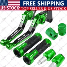 US For KAWASAKI Ninja ZX-14R ZX14R 2006-2017 Handle Grips + Brake Clutch Levers