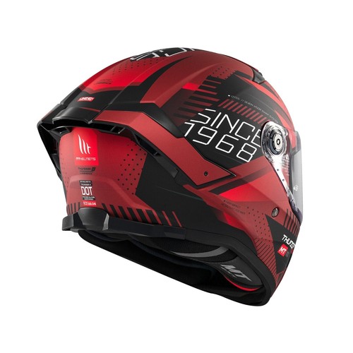 NEW MT Thunder 4 Lumin D1 Matt Red- Full Face ECE 22.06 - NEW 2025 - Picture 6 of 8