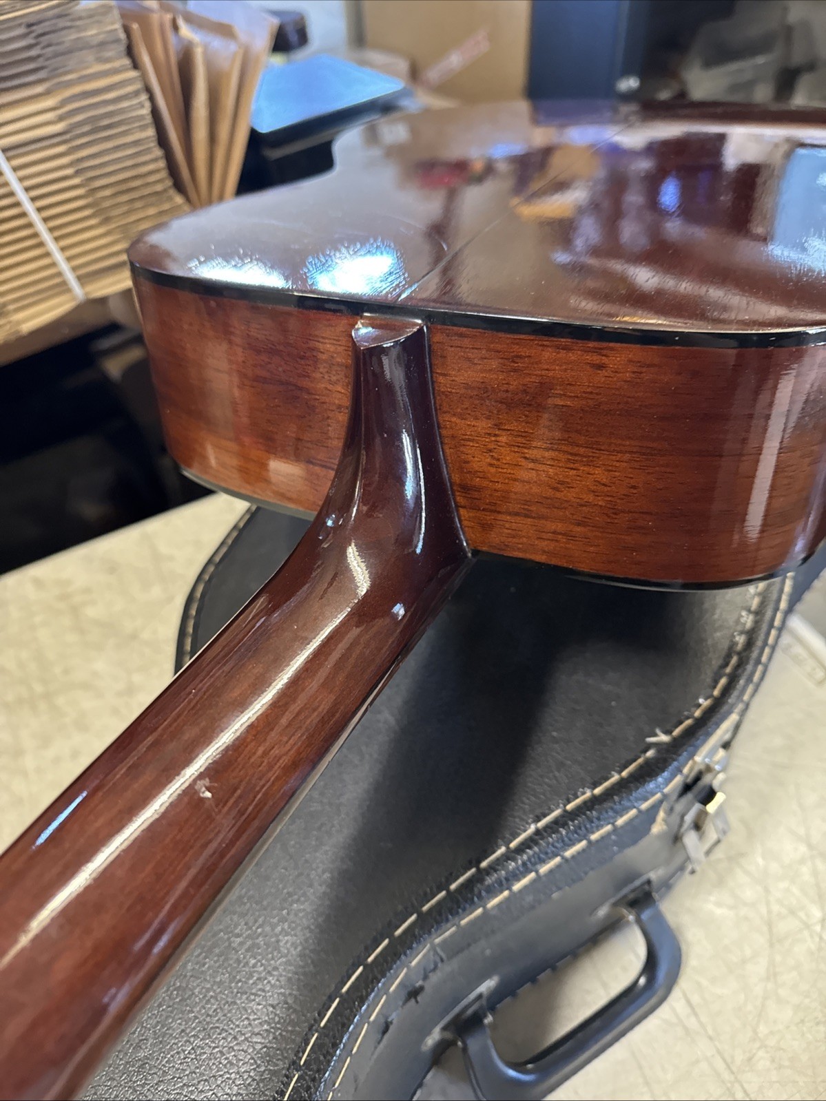 Vintage 1970's  1973 Takamine F-307  Acoustic Guitar Made In Japan NICE! +Case