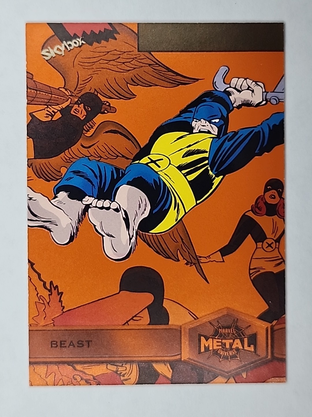 2022 Marvel Metal Universe Spider-Man Orange Light FX Beast #107 02/25