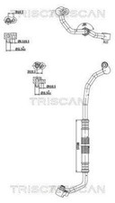 AC High Low Pressure Line Hose TRISCAN Fits VW Tiguan 07-18 5N0820721G