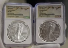 (2) 2024 P American Silver Eagle - Star Privy NGC MS70 Magnus Opus 1st Releases