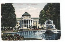 AK Wiesbaden, Curhaus mit Blumengarten, gelaufen 1912