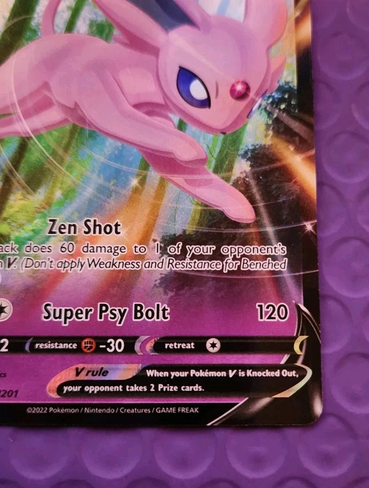 Espeon V - SWSH201 - Promo Sword & Shield Promos- Pokemon Card - NM - Image 2 of 4