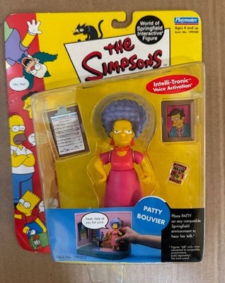 The Simpson's Playmates Interactive Figure Patty Bouvier 2001 Series 4 SEALED