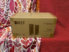 BRAND NEW KEF T101 Ultra-thin WallMount home theatre speakers LEFT&RIGHT (BLACK)