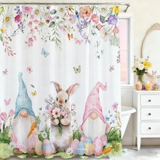 Easter Shower Curtain Easter Shower Curtains for Bathroom Bunny Eggs Bath Curta