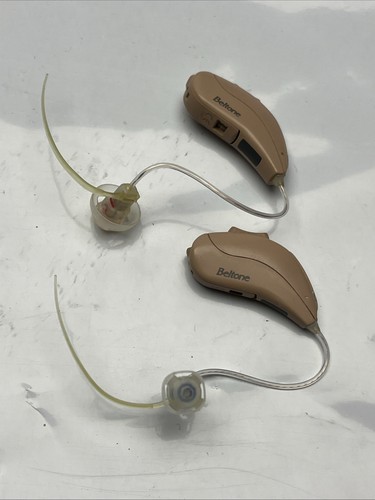 Beltone Left & Right Hearing Aids DK-2750 Ballerup Pair W/ Packs Of Batteries - Picture 3 of 9