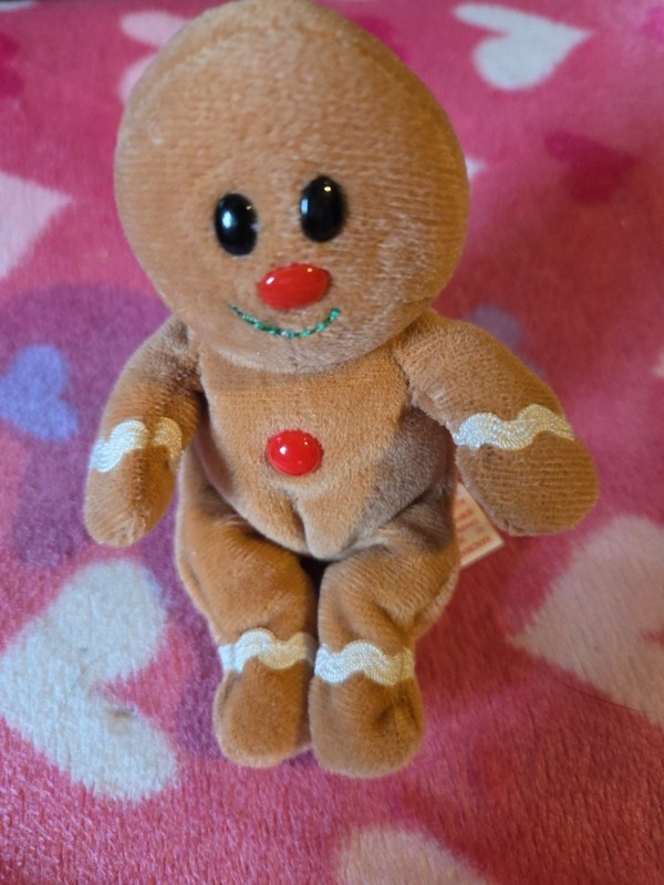TY Jingle Beanie Baby - SWEETSY the Gingerbread man (4.5 inch)  Ornament