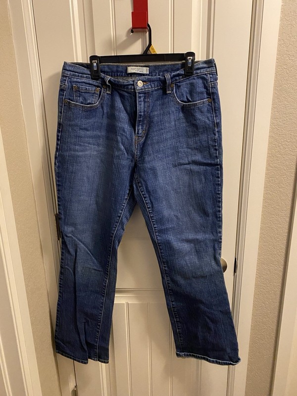 Levis 515 Jeans Size 14 M Blue Stretch Denim Bootcut 14M 2009 Y2K
