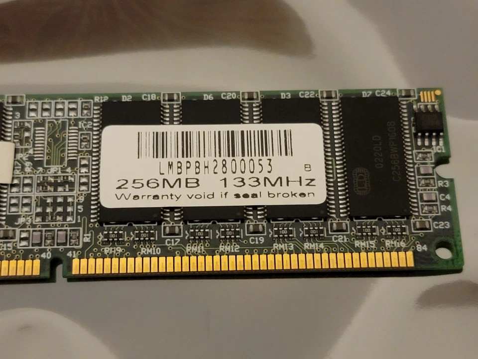 256MB 1x256MB PC133 LD Chips SDR Memory Stick PC-133 SDRAM 9119MY14038 ⇞ - Image 3 of 4
