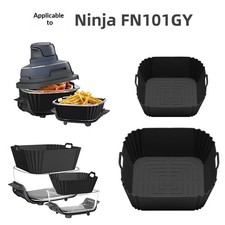 Silicone Air Fryer Liner Tray Reusable Non-St...