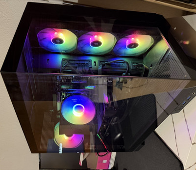 Dubaro Gaming PC AMD Ryzen 5 9600X RX 9600XT 32GB 1TB SSD RGB Tower Schwarz