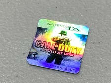 Call of Duty World at War Holographic Custom Nintendo DS Replacement Label