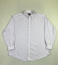 Jos A Bank Shirt Mens 17-34 Purple Check Traveler's Collection Button Down