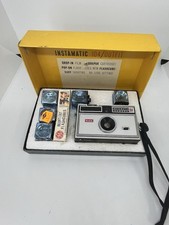 Vintage Kodak Instamatic 104 Camera Outfit Kit Boxed GE Flashcubes Untested