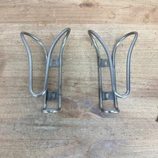 Pair King Cage SS Stainless Steel Bike Water Bottle Cages 87g
