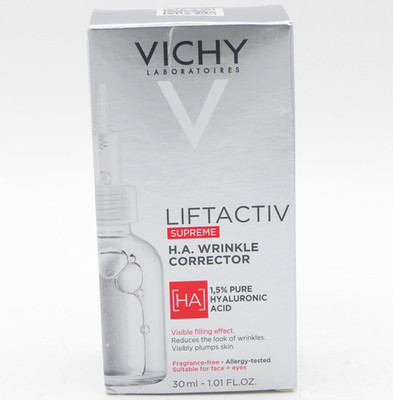 Vichy LiftActiv Supreme H.A. Wrinkle Corrector 1.01 oz 08/26 Visibly Plumps Skin