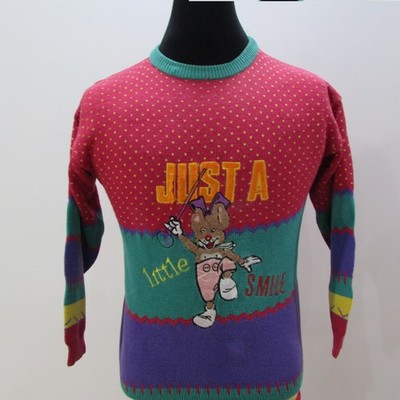 Best Collection Herren Baumwolle Rundhals Pullover Cartoon Brustumfang 40/42 M UK Sku 7282