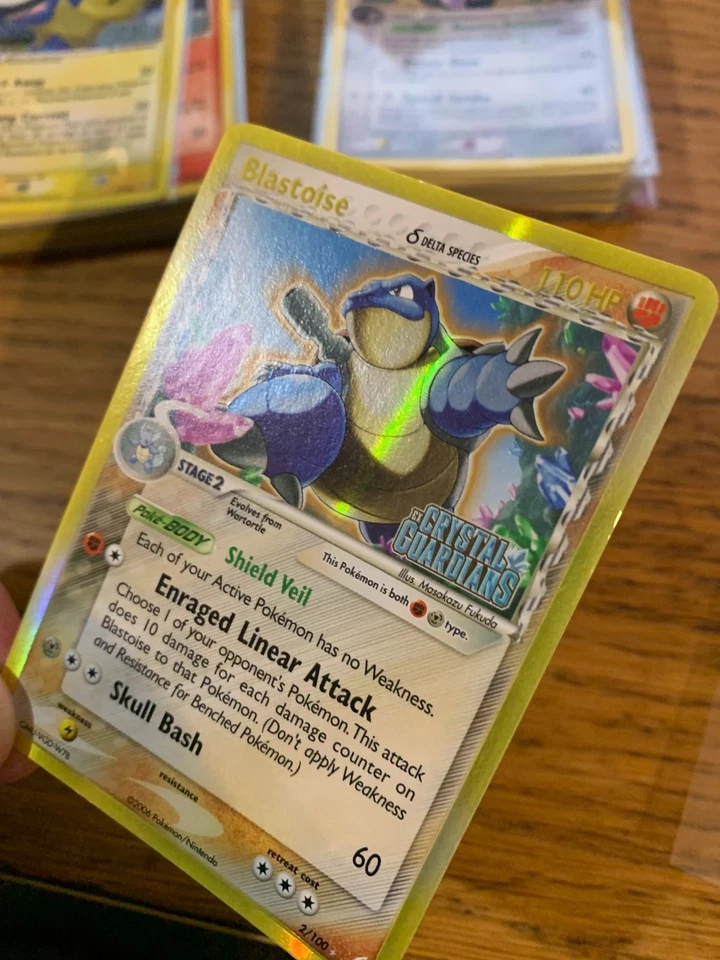 NM! Blastoise (2/100) EX Crystal Guardians Stamped Reverse Holo Pokemon Card! - Image 4 of 4