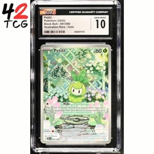 CGC Gem Mint 10 Petilil 091/086 Pokémon Black Bolt BLK EN - POP 2!